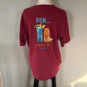 Tommy Bahama Men's Burgundy Short Sleeve Tee